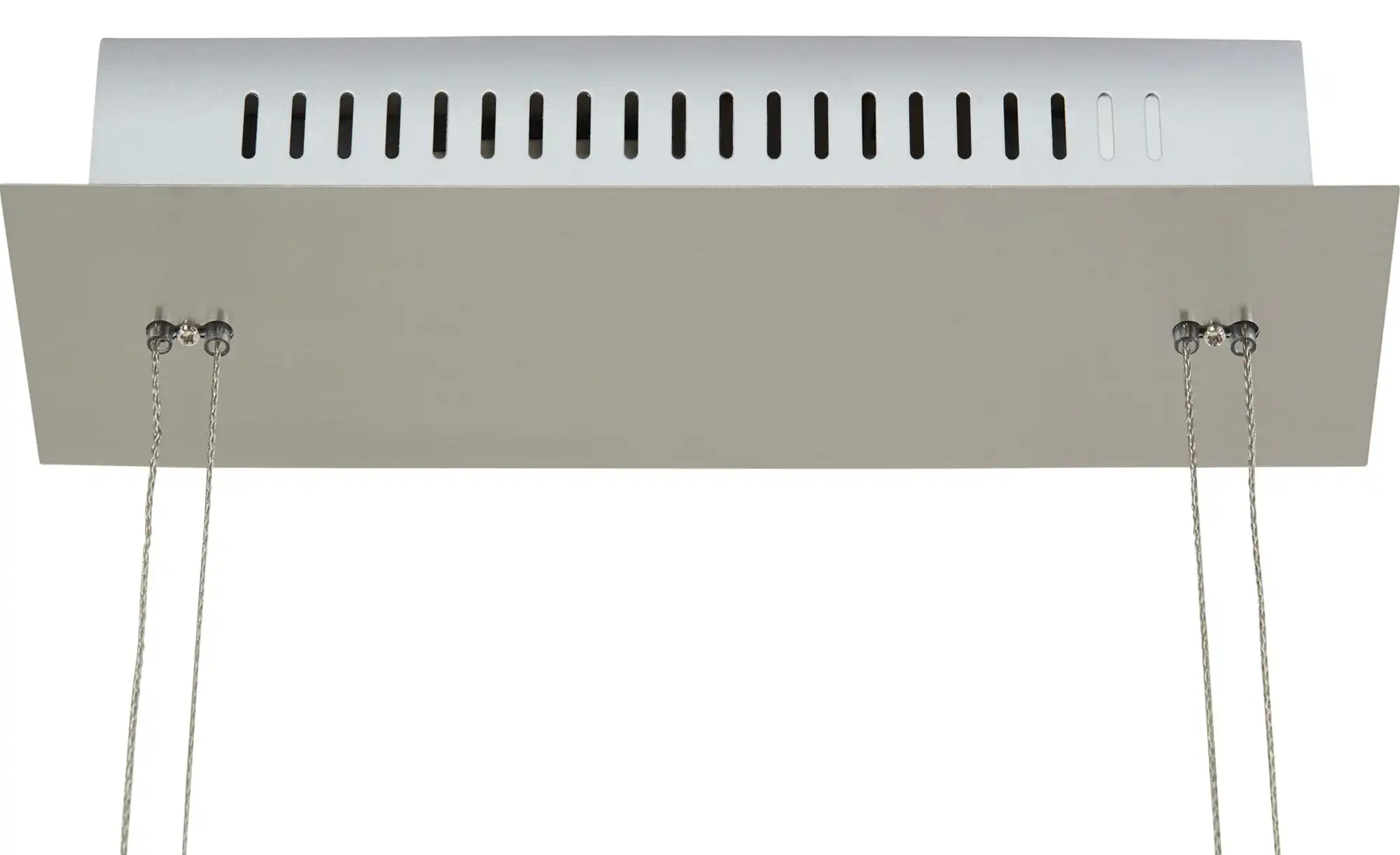 Fischer-Honsel LED-Pendelleuchte, Nickel-matt/ Glas gebogen