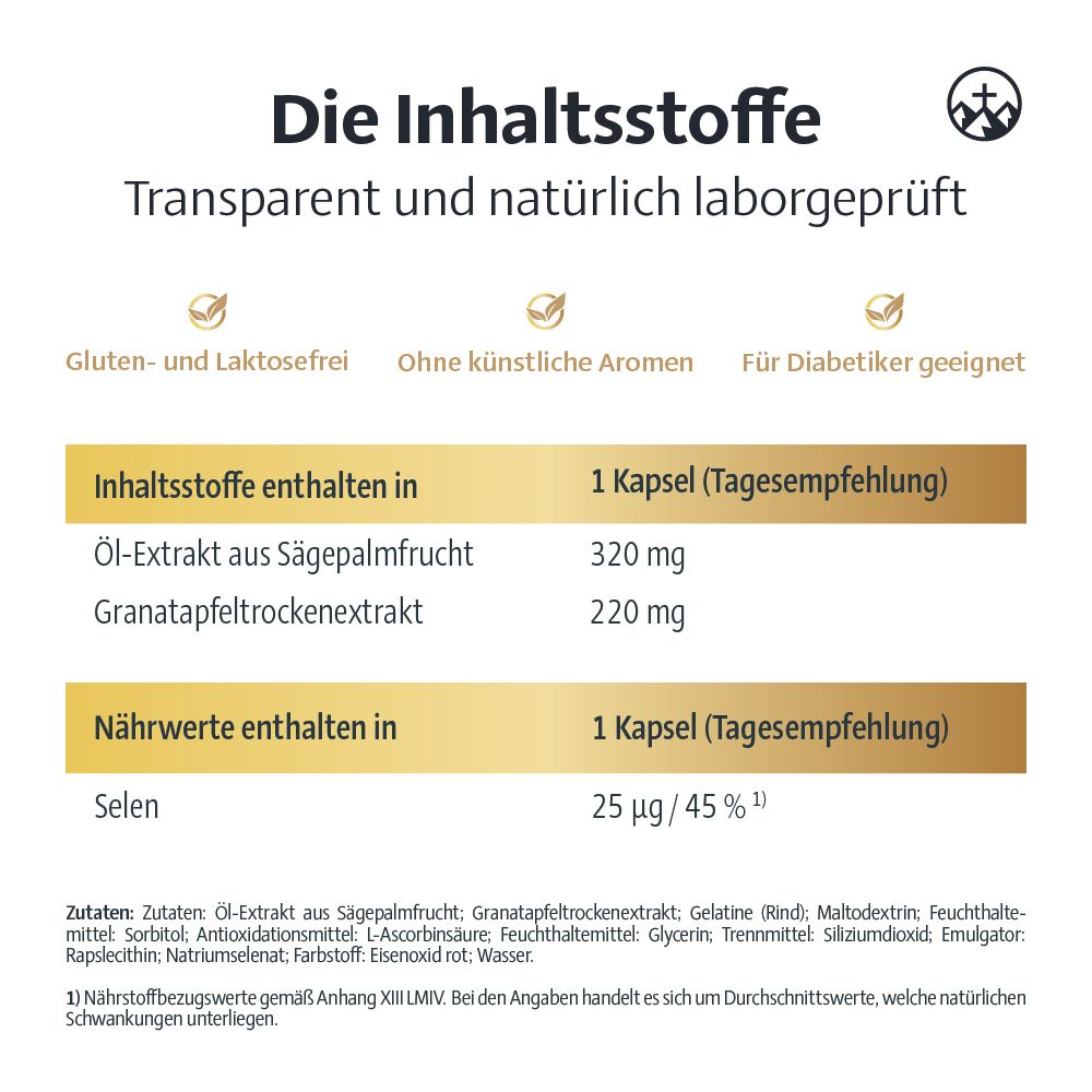 Alpinamed® Prosta Plus Kapseln unterstützen eine normale Harnfunktion von Männern *