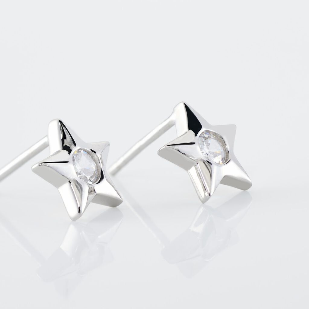 Boucles D'oreilles Puces Argent Kyle Oxydes De Zirconium
