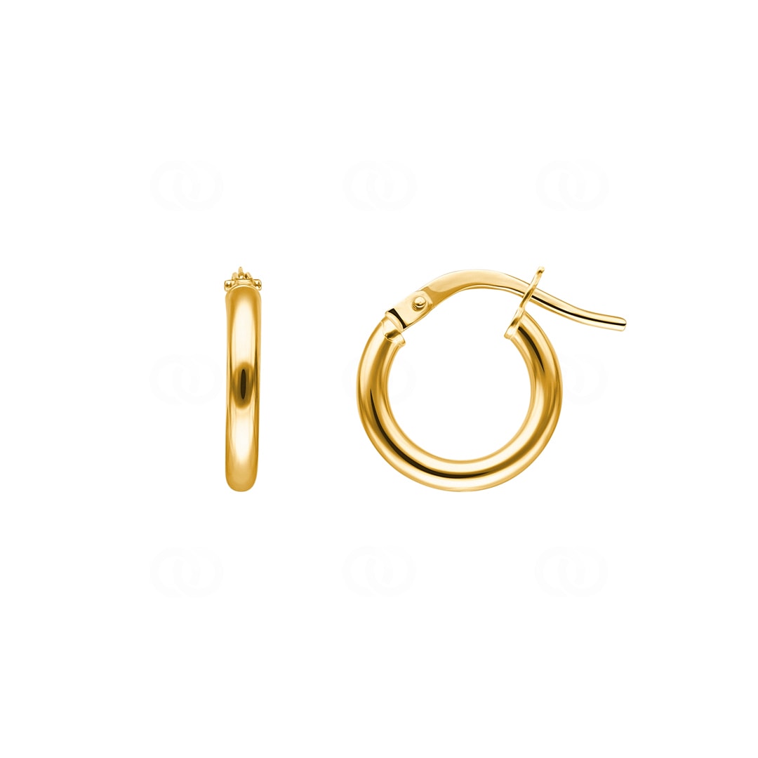 Kreolen 750/18 K Gelbgold geglättet 2mm Ø 6mm