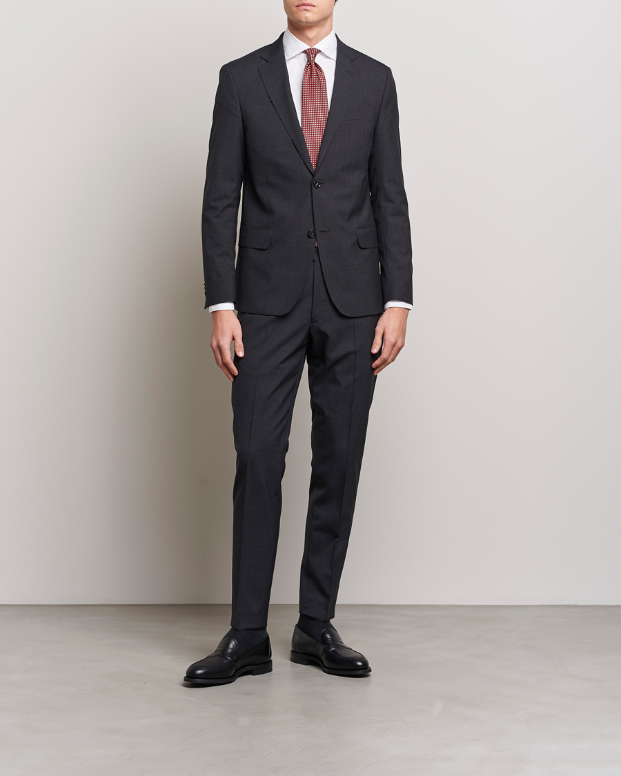 Oscar Jacobson Edmund Wool Blazer Grey