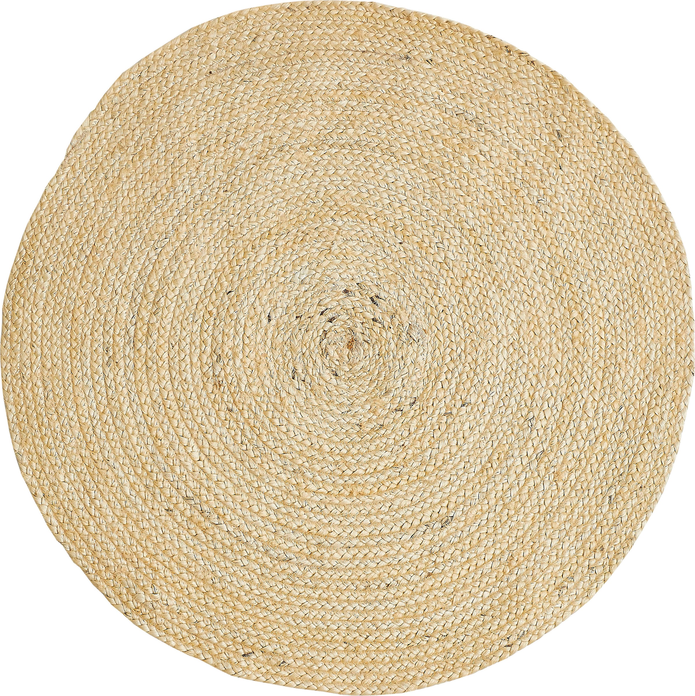 my home Teppich »Ibiza« rund 7 mm Höhe Jute-Teppich, Wendeteppich, handgewebt, Naturfaser, Boho-Stil