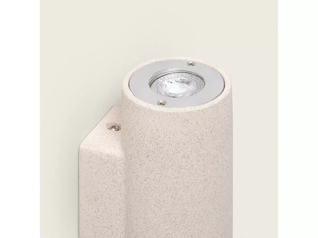 Applique Murale Extérieure Ciment Éclairage en Double Face Banjar Beige