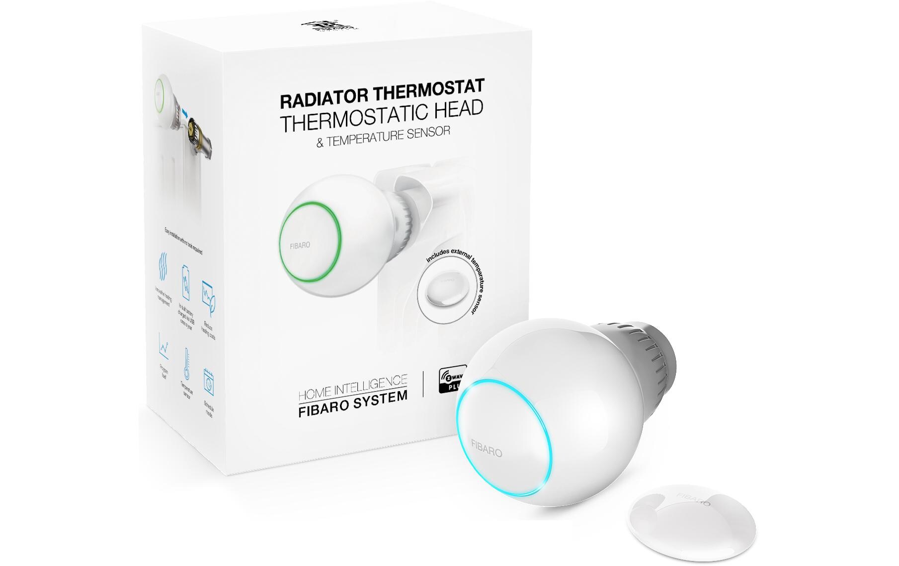 Funk-Heizkörperthermostat Z-Wave mit SensorStarterset mit Radiator Thermostat und externem Temperaturfühler