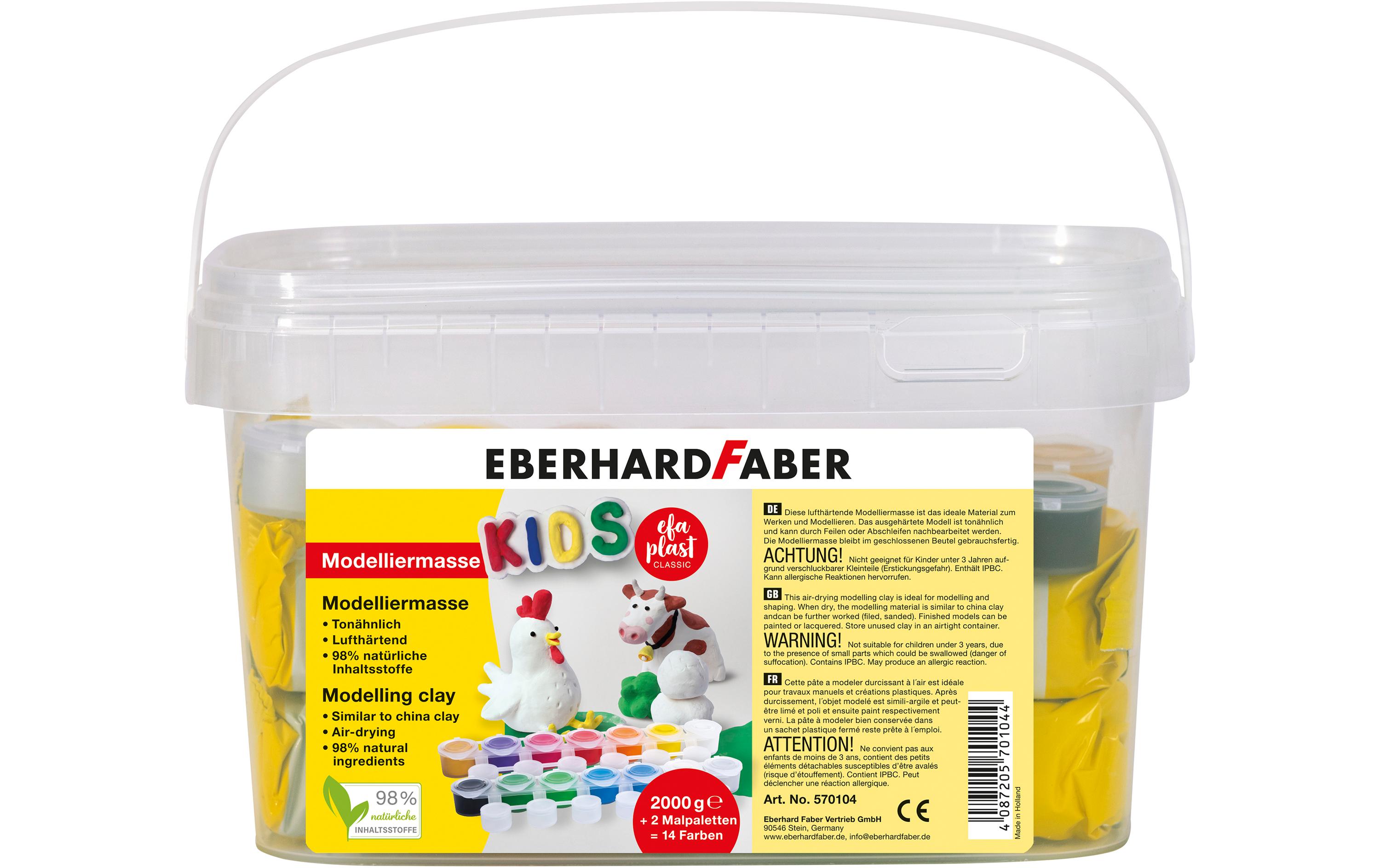 Modelliermasse EFA Plast Classic 2 kg, WeissKnete zum Modellieren