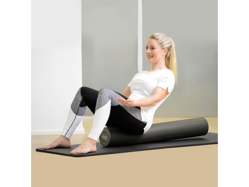 SISSEL Pilates Roller Pro 15 x 100 cm Grau Pilates Trainingsgerät