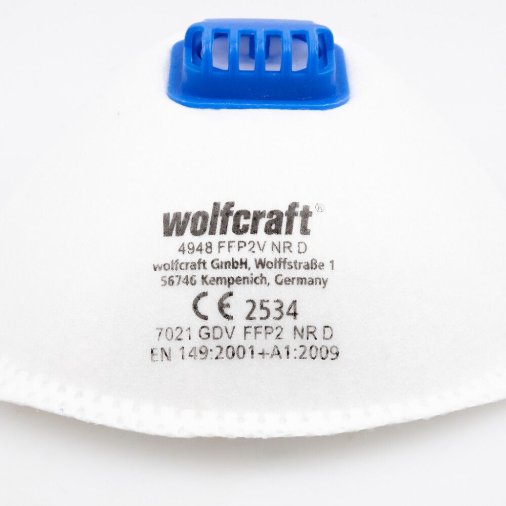 VERNEMASK WOLFCRAFT MED VENTIL FFP2 V 15-PAKK