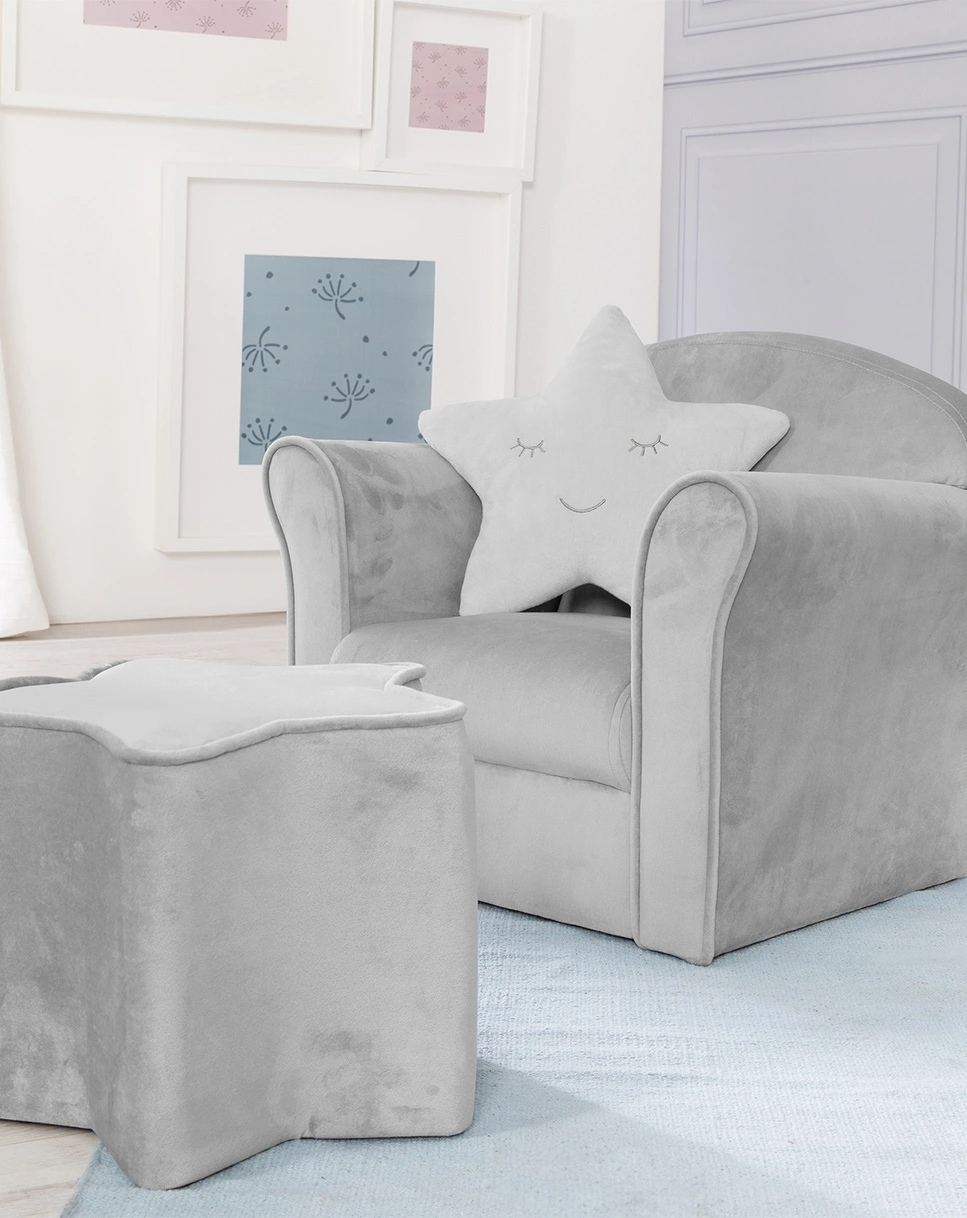 Kindersessel mit AL LIL SOFA (Farbe: grau)