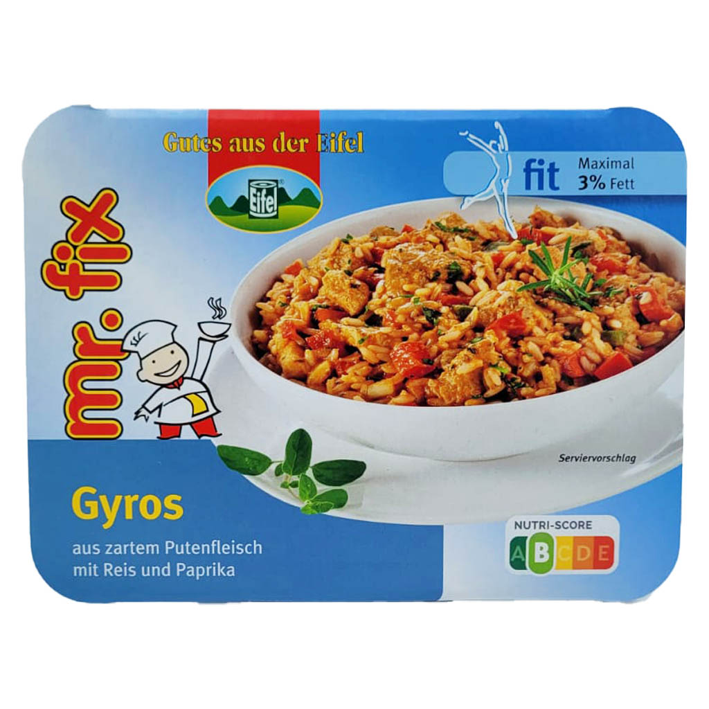 Gutes aus der Eifel mr.fix Gyros mit Putenfleisch 350g MHD:22.4.26