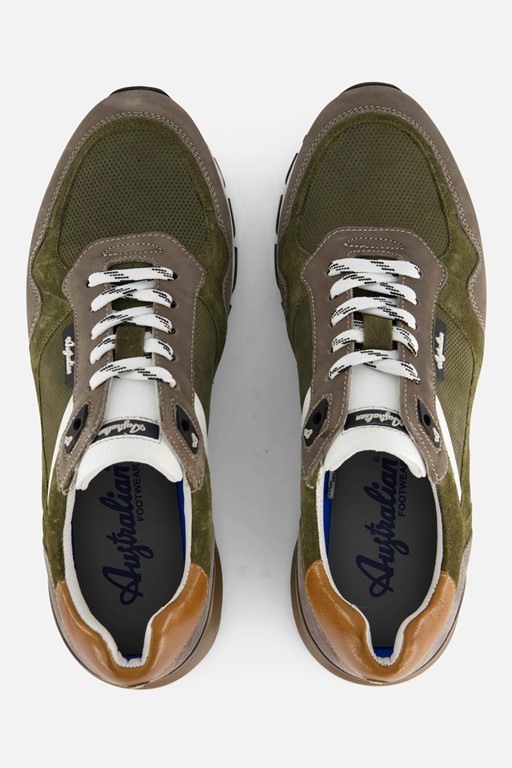 Australian Novecento Sneakers groen Leer