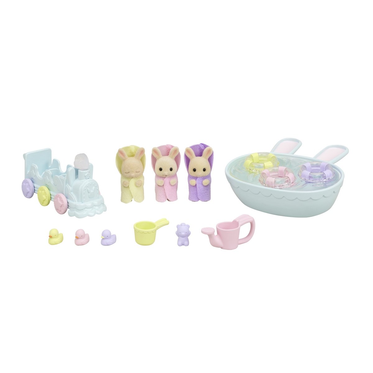 Les triplés lapin crème et accessoires - Sylvanian Families 5707