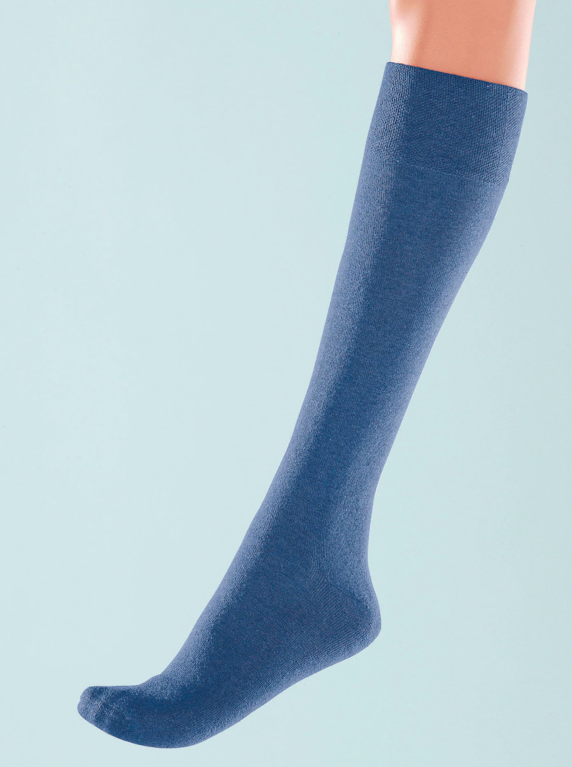 wäschepur Kniestrümpfe in blau