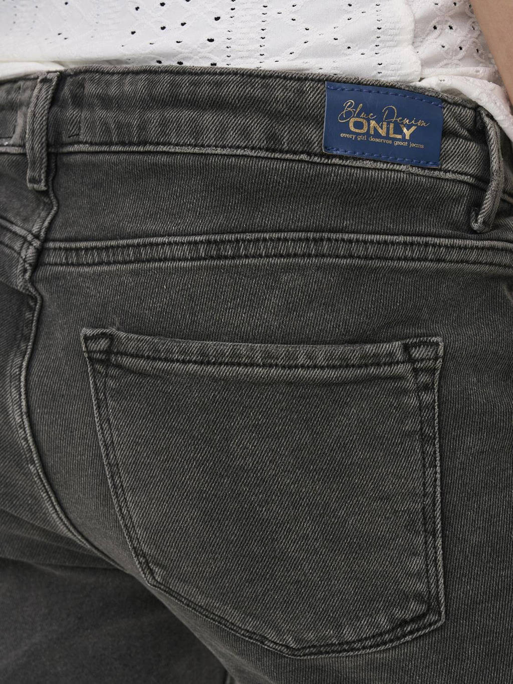 ONLY MATERNITY high waist zwangerschaps straight jeans OLMEMILY dark grey denim