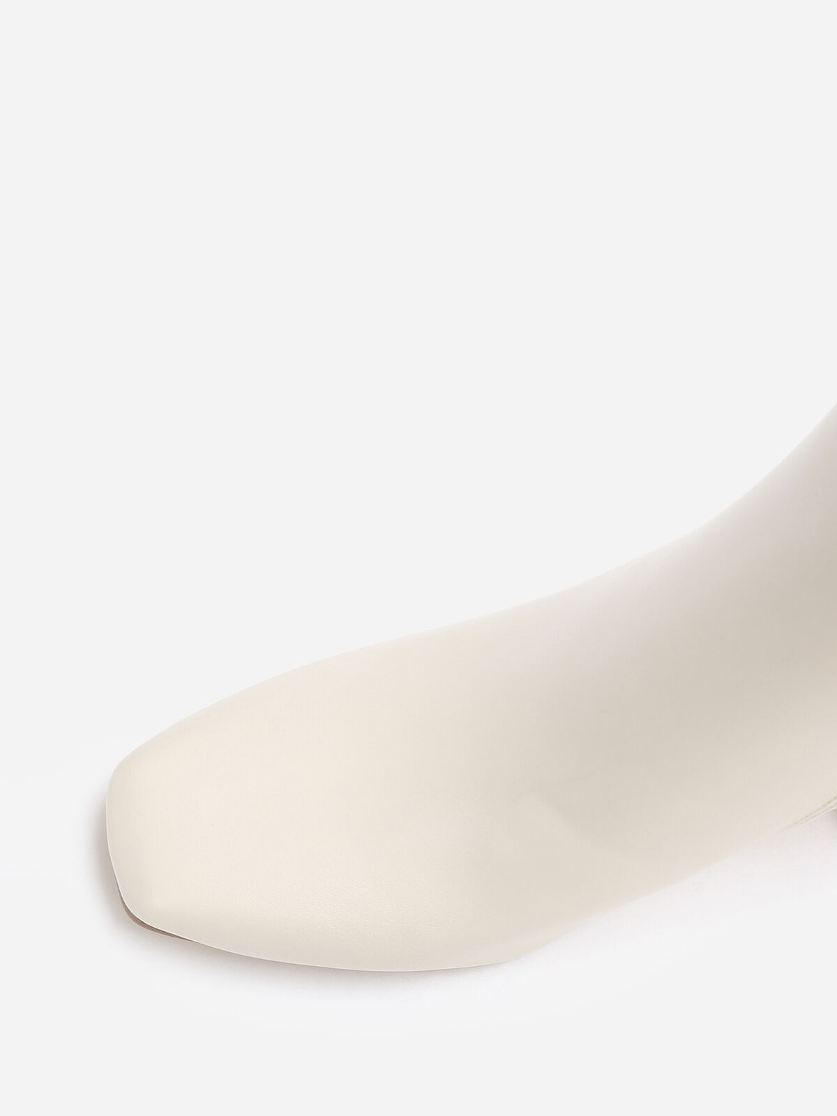 Bottines Chelsea à bout carré- Beige
