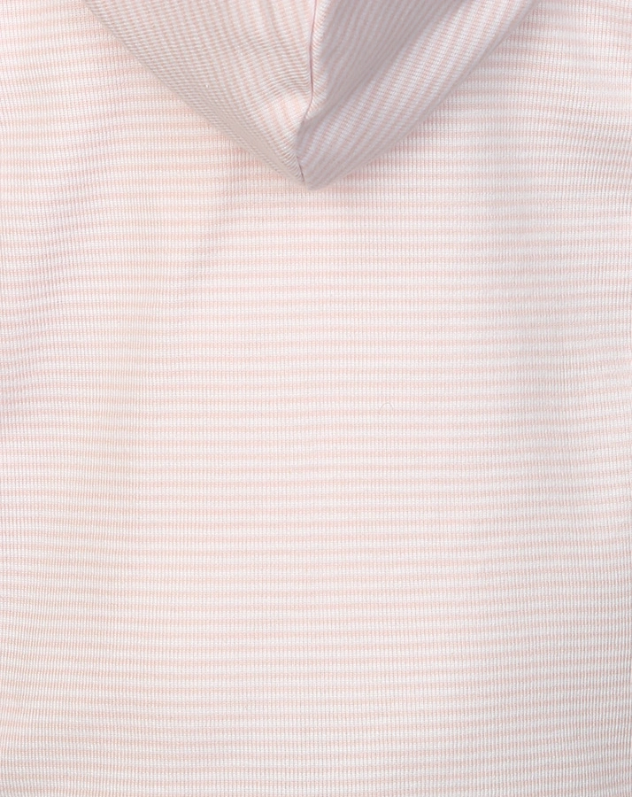 Kapuzenjacke BASIC geringelt in rosa/weiß