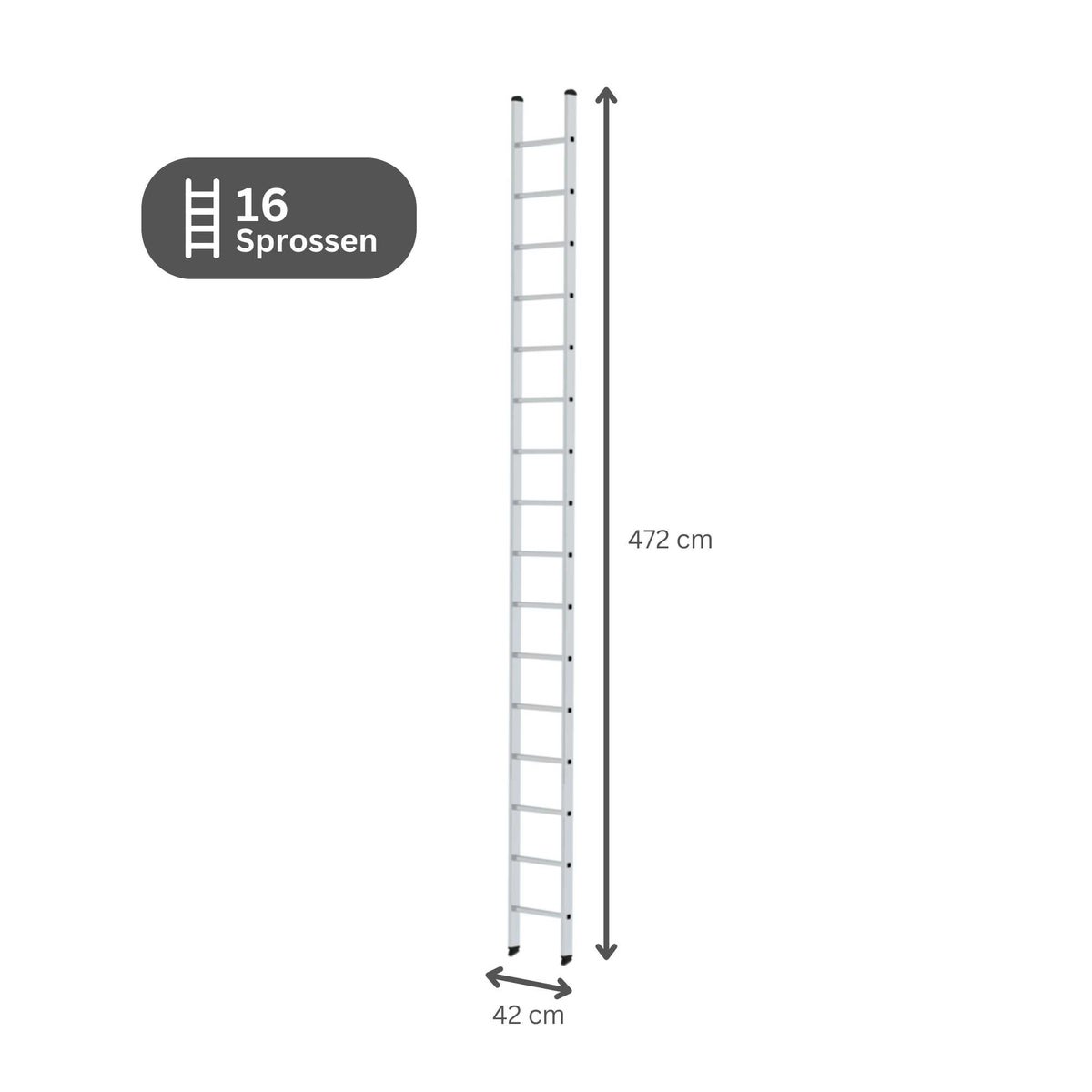 PROREGAL Sportenladder zonder dwarsbalk 16 sporten