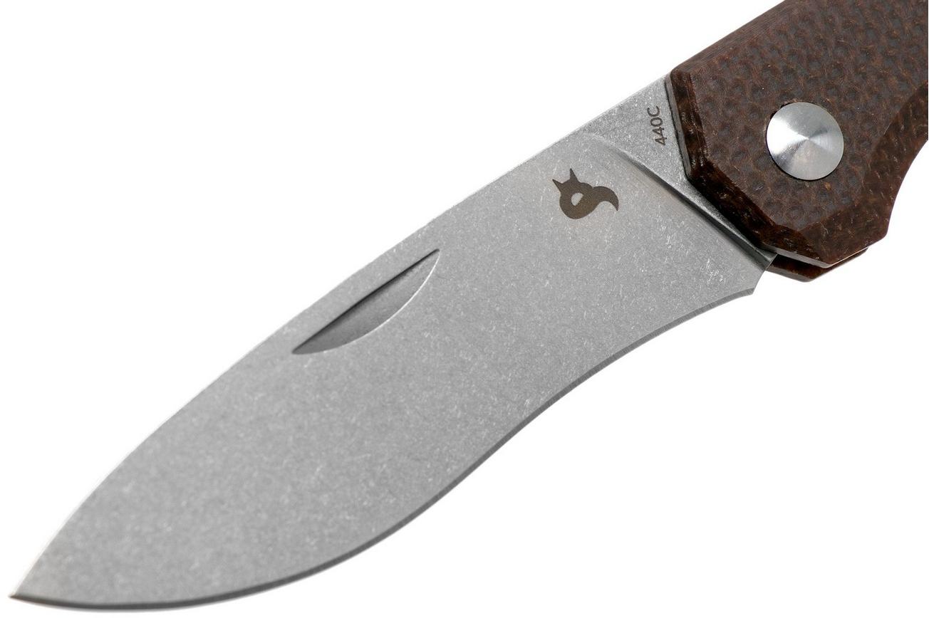 Fox Black Fox Ciol Folding Knife BF-748MIB Dark Brown Micarta zakmes, Denis Simonutti design