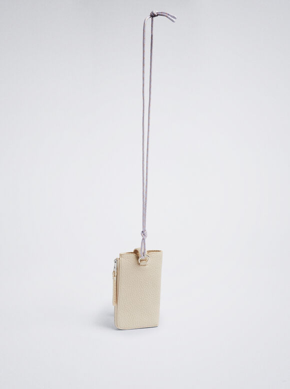 Bolsa para celular com alça de ombro - Off-White
