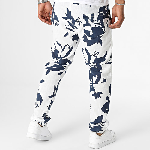 Pantalon Blanc Bleu Marine