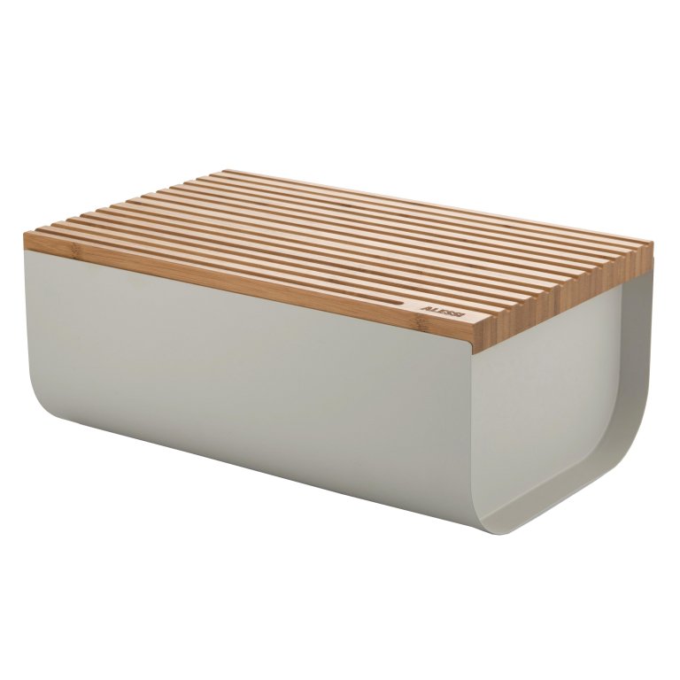 Alessi Mattina bewaartrommel warm grijs