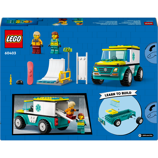 LEGO City Ambulance Og Snowboarder - 60403