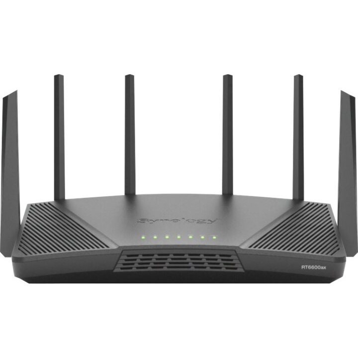 Synology RT6600ax Router WiFi6 1xWAN 3xGbE 1x2.5Gb routeur sans fil Tri-bande (2,4 GHz / 5 GHz / 5 GHz) Noir