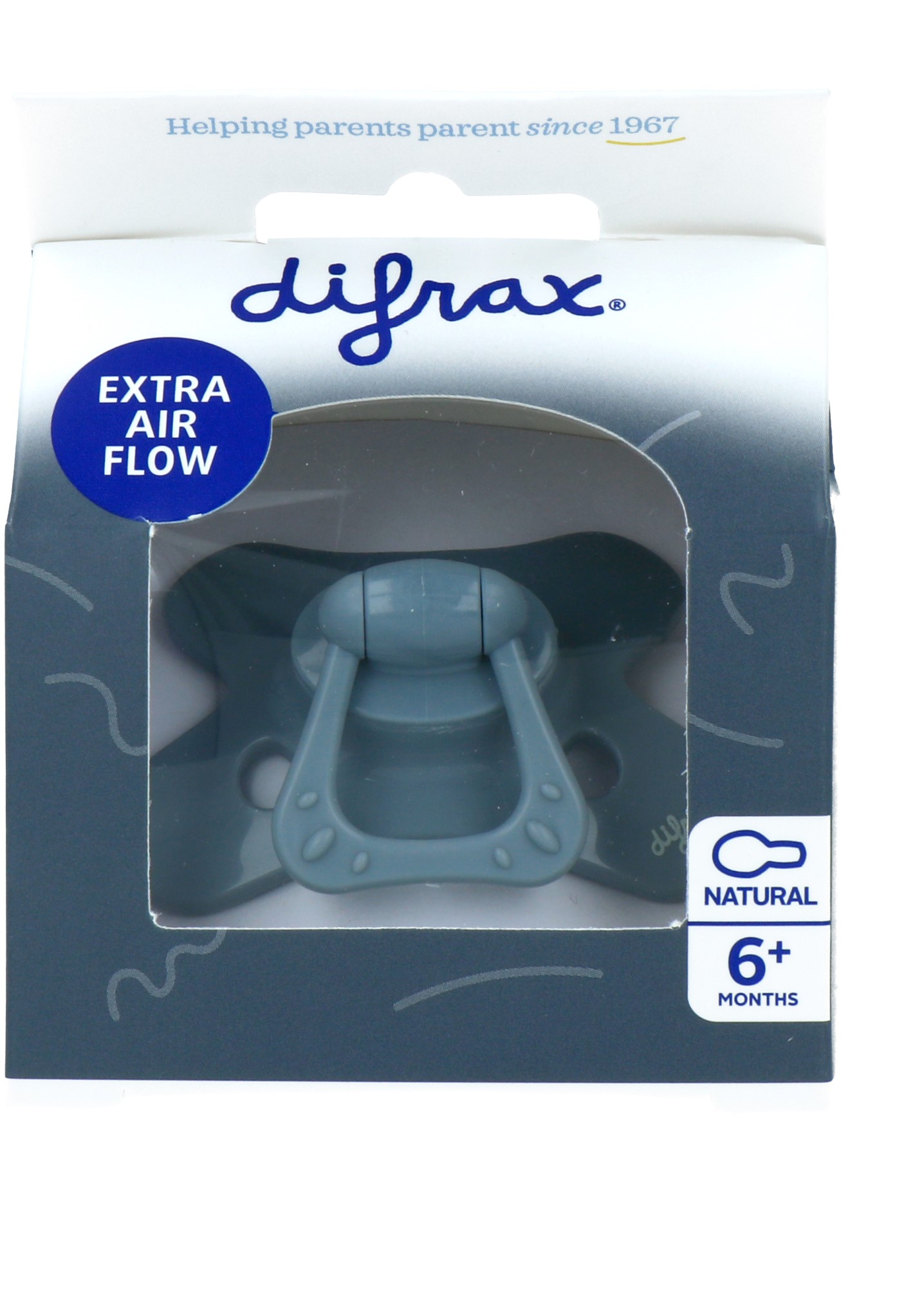 Difrax Fopspeen Natural 6 maand Stone (1 stuk)