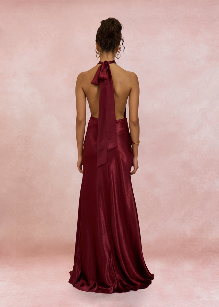 Olivia jurk burgundy