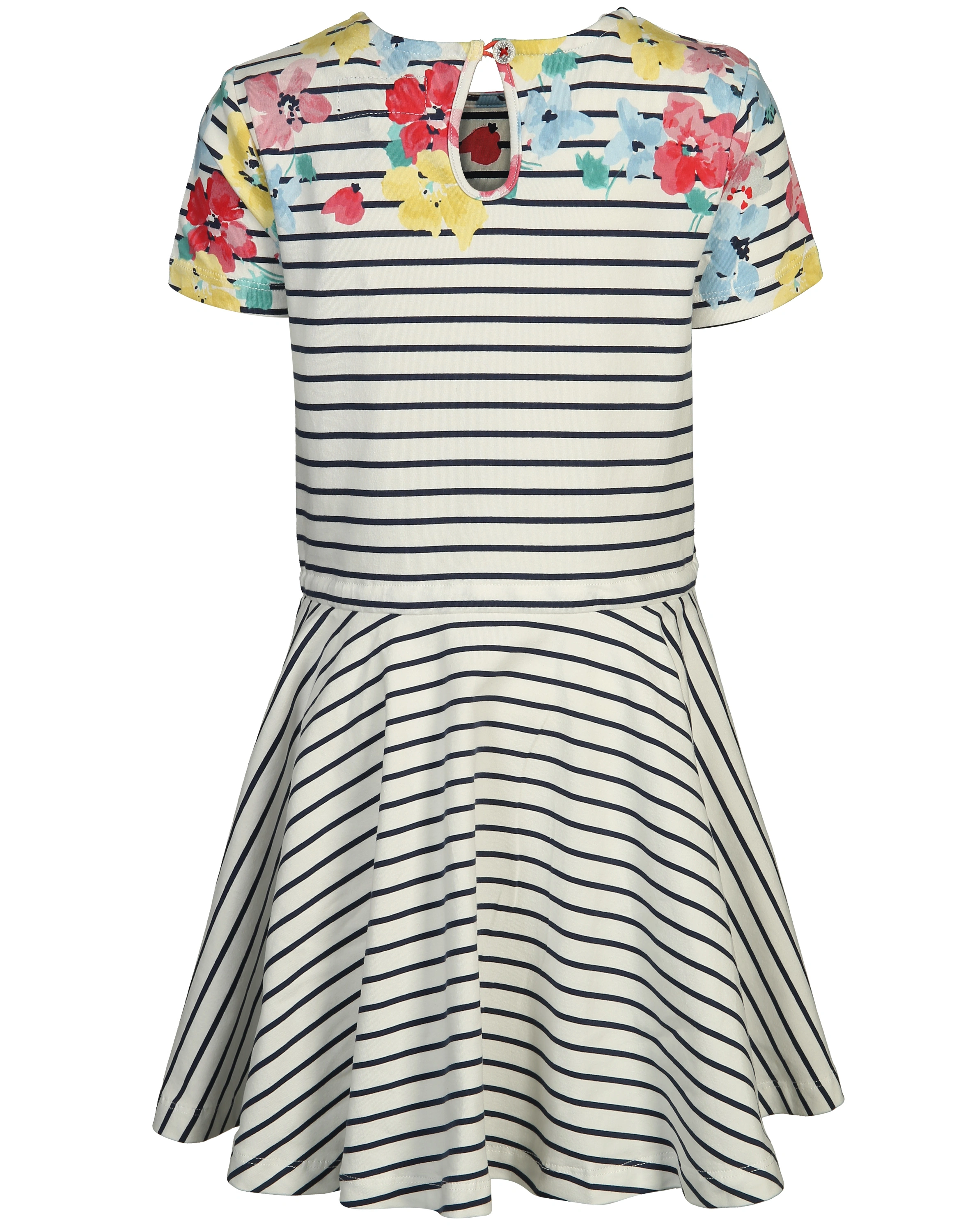 Kurzarmkleid FIONA gestreift in navy