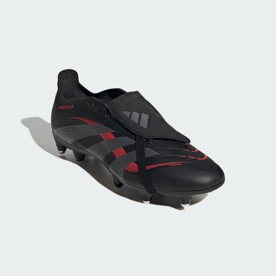 adidas Predator League Fold-over Tongue SG Stealth Victory - Noir/Gris/Lucid Red