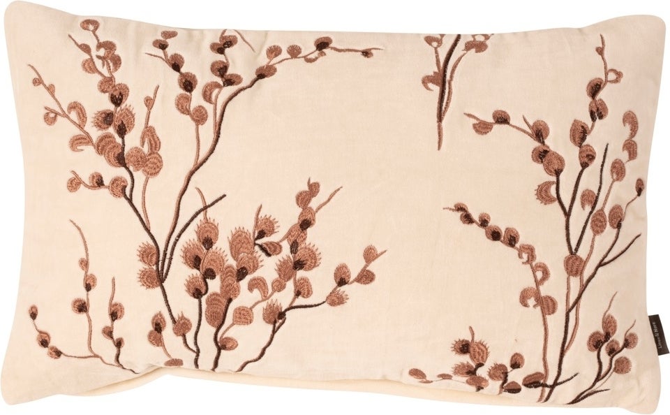 Linen & More sierkussen Floria crème 50 x 30 cm