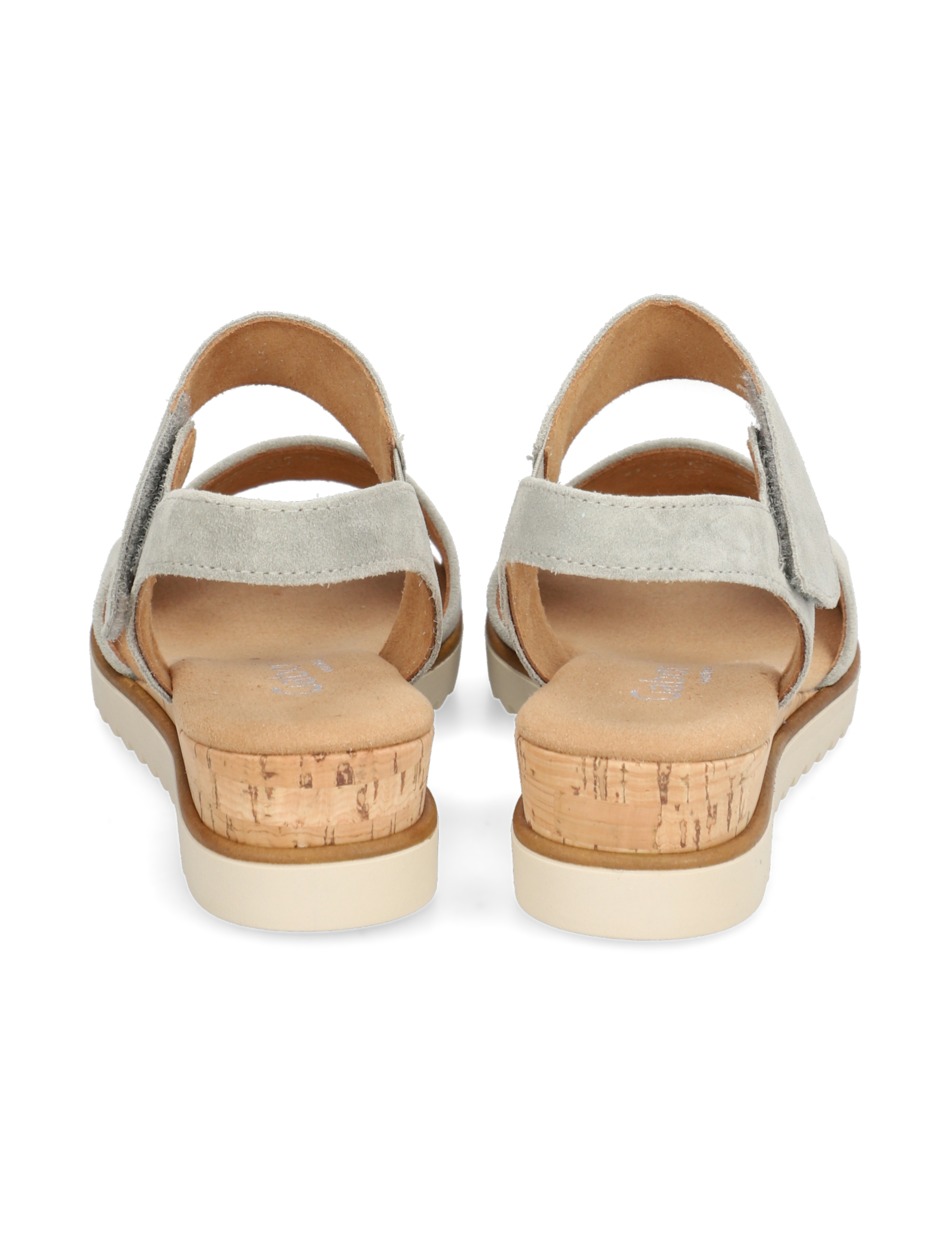 Veloursleder Sandale