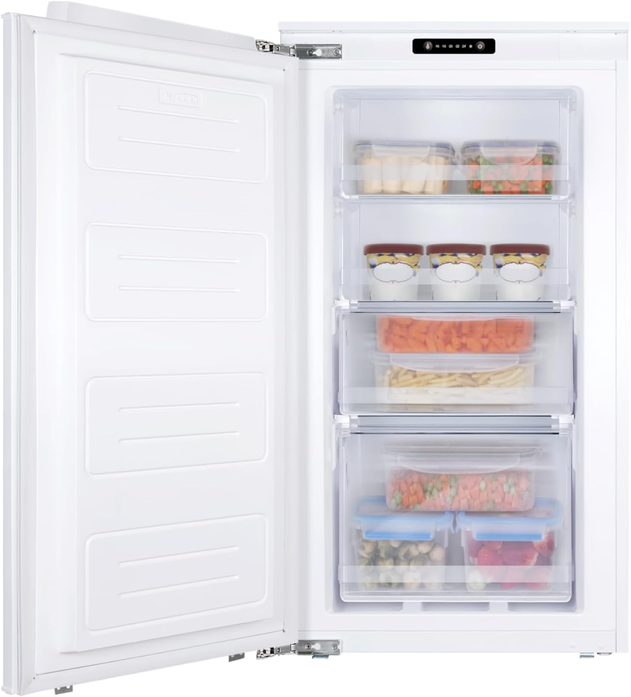 Amica EGS 16183-1 / Gefrierschrank / 880 mm Nische/Festtür-Technik/FrostControl/elektronische Steuerung / 4 Gefrierschubfächer/Inverter-Motor