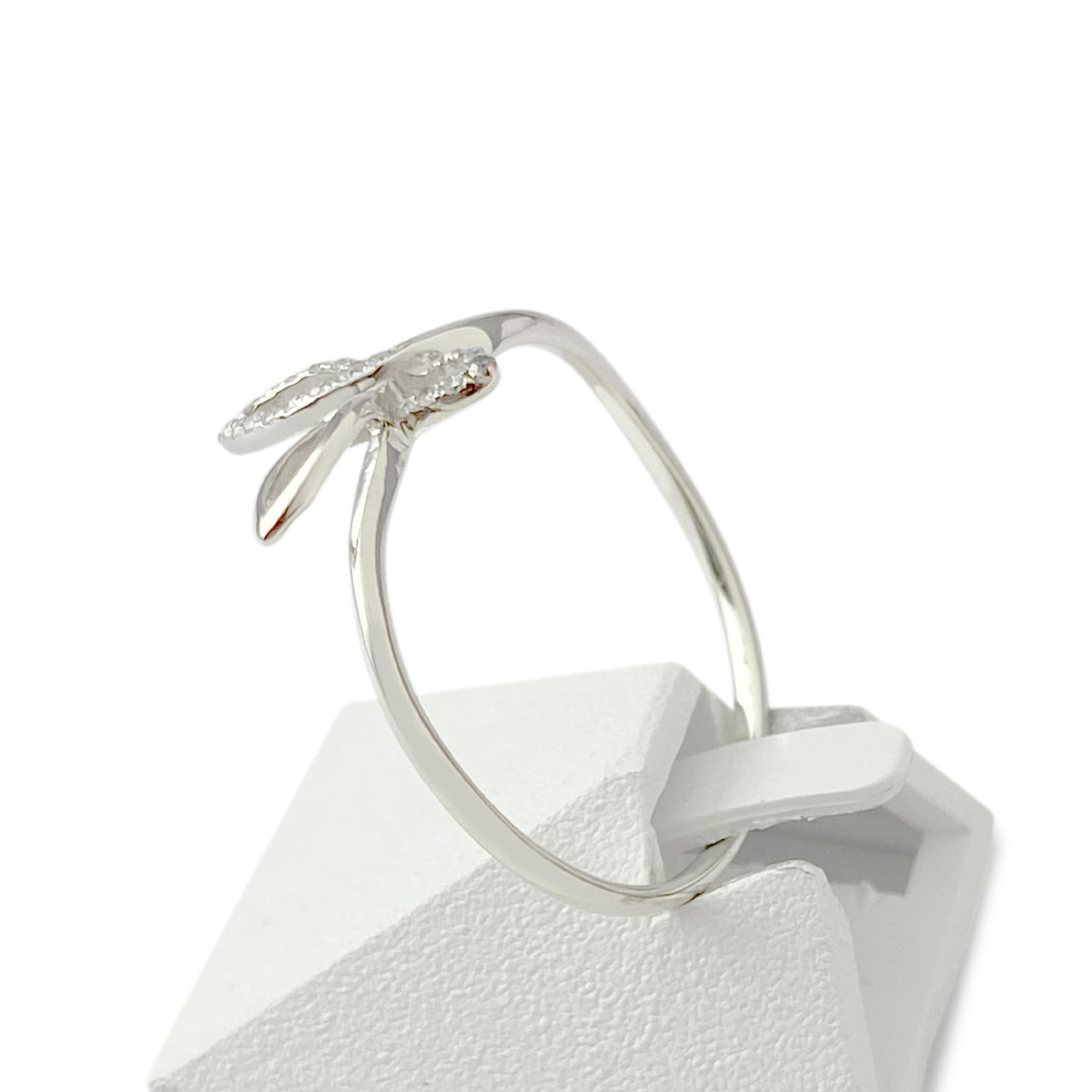Bague d'occasion or 375 blanc diamants