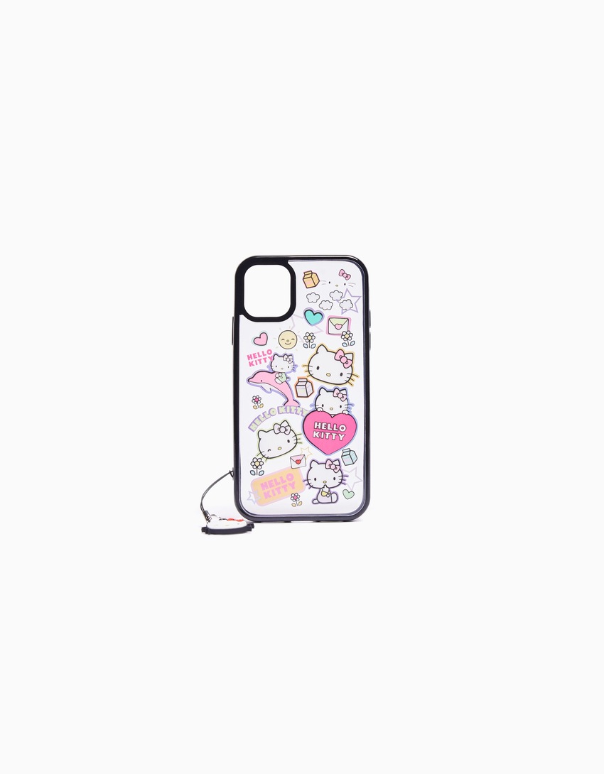 Capa para iPhone com pingente da Hello Kitty