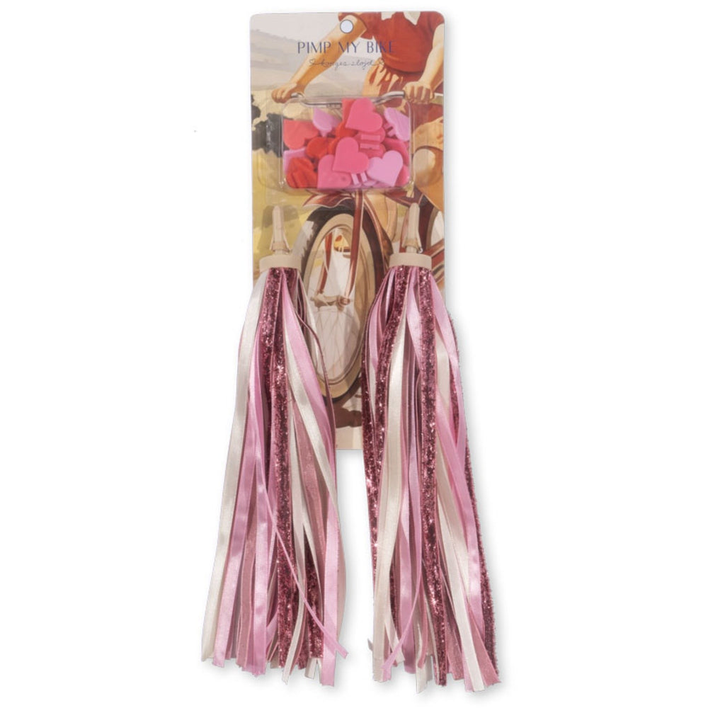 Køb Konges Sløjd Pink Glitter Cykel Streamers og Perler