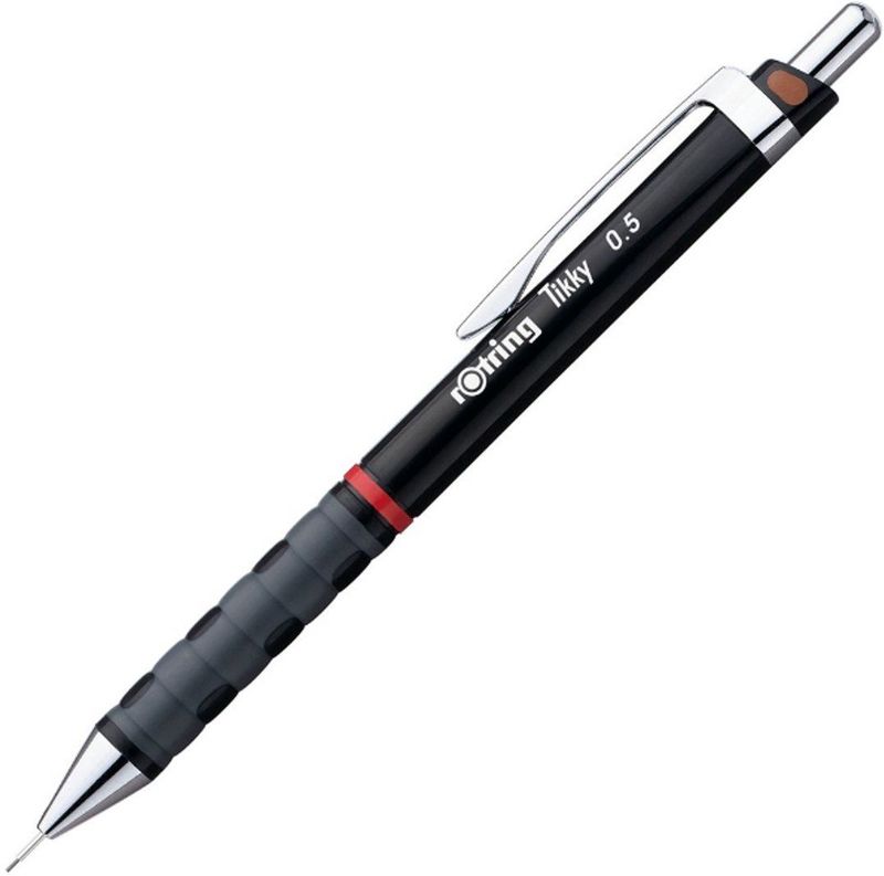 rOtring Tikky vulpotlood met kleurencodering  0,  zwarte behuizing