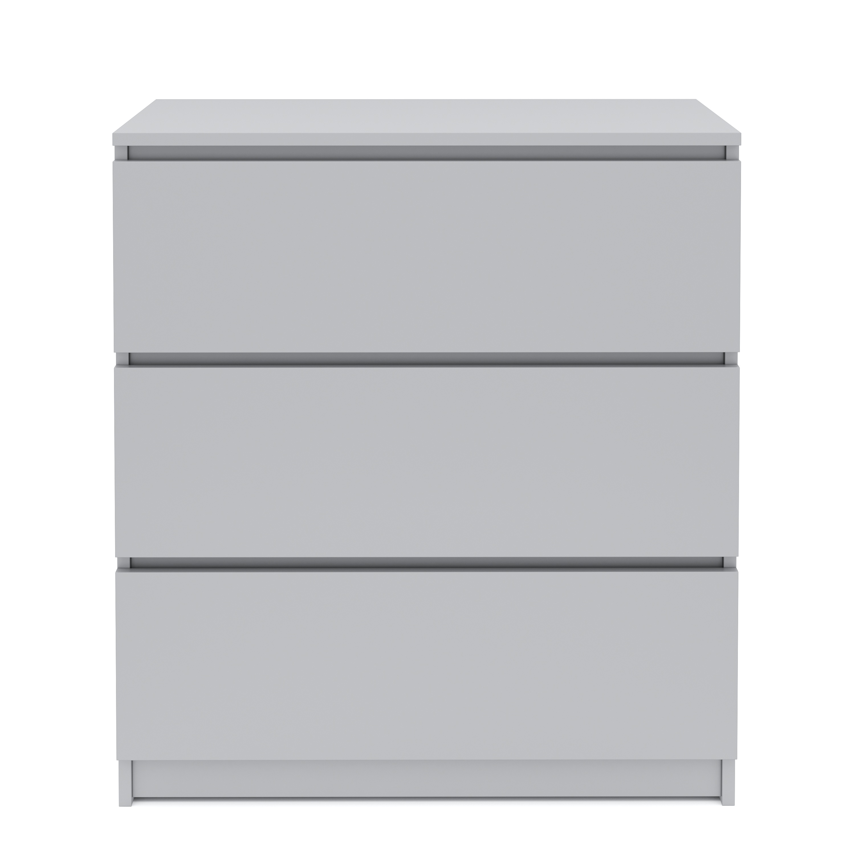 Kommode TALA 3 Schubladen 70 x 77 cm grau