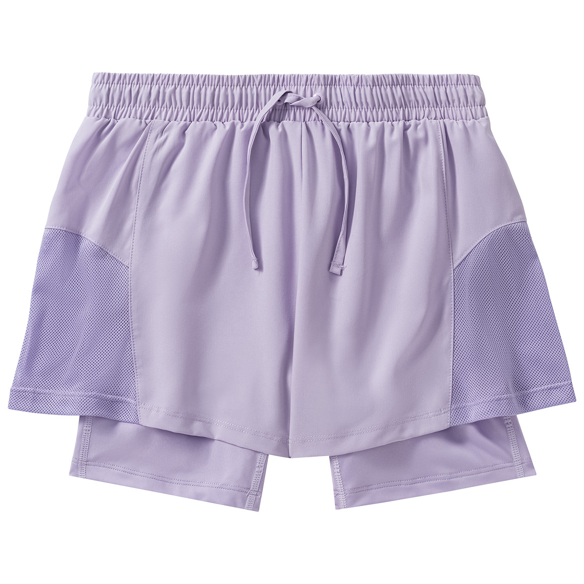 Beatwear Mädchen Sport-Shorts im 2-in-1-Design flieder