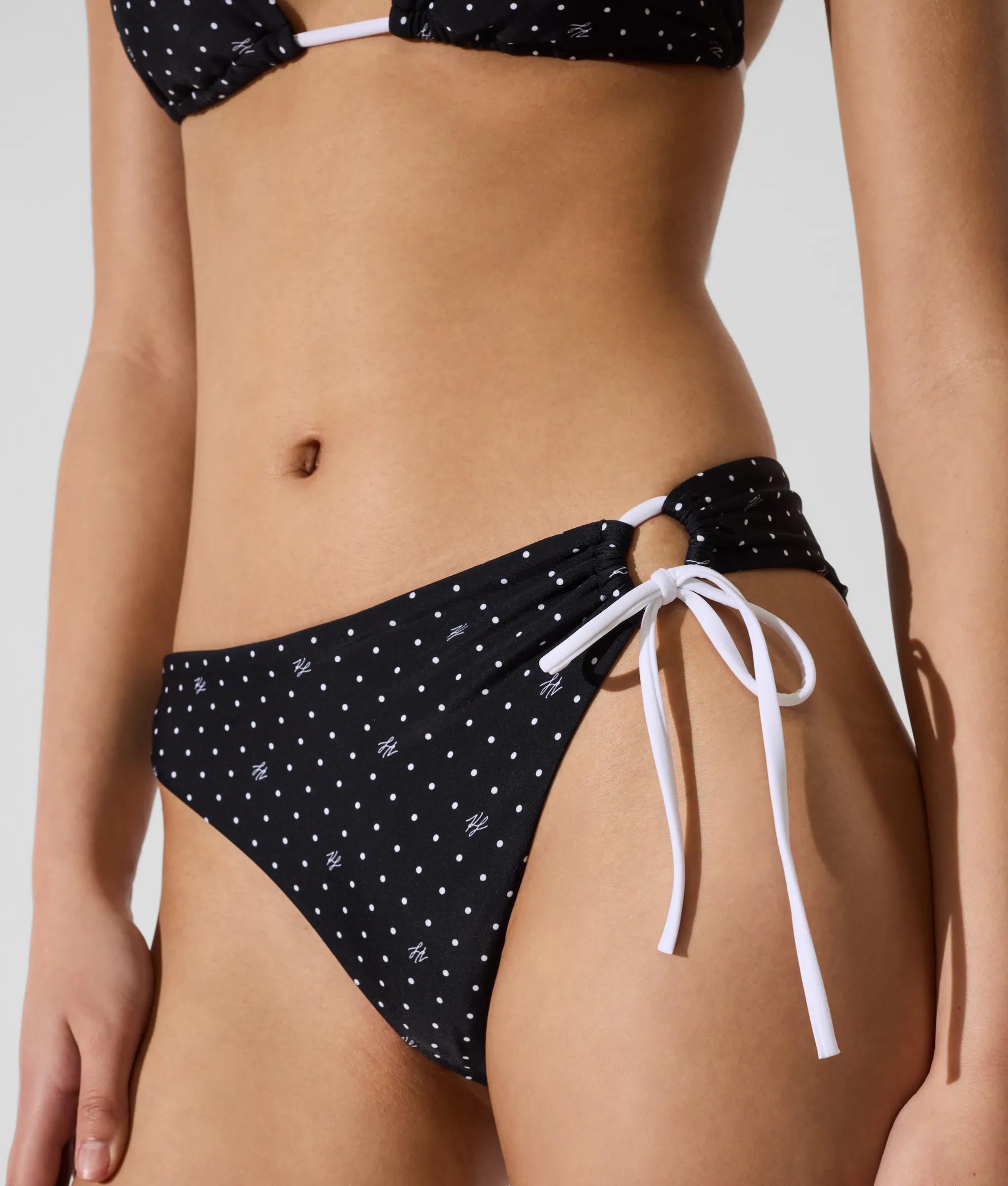 Bikinibroekje met polkadotprint