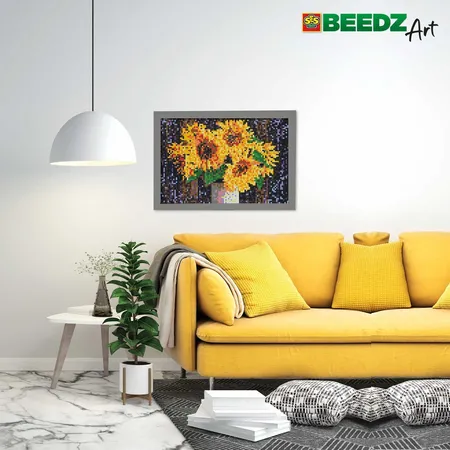 SES Creative Bügelperlen BEEDZ Art Sonnenblumen 7000er