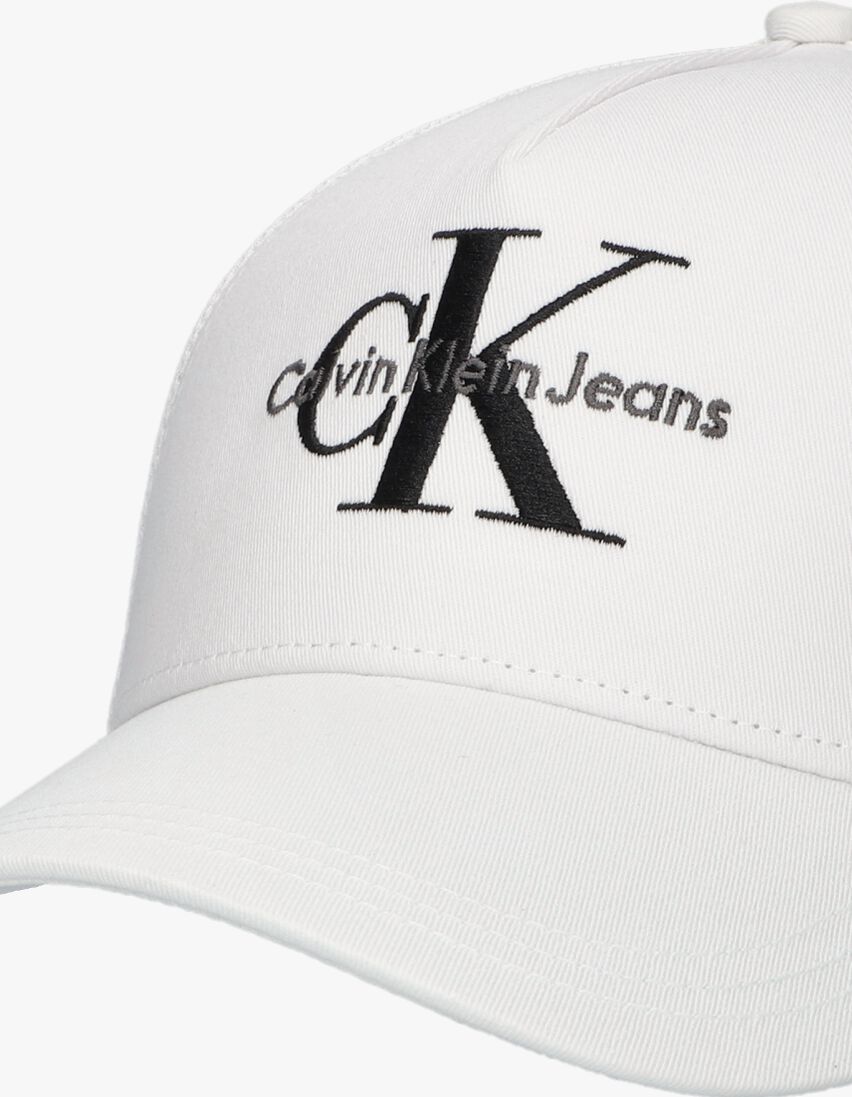 CALVIN KLEIN witte calvin klein pet monogram trucker cap