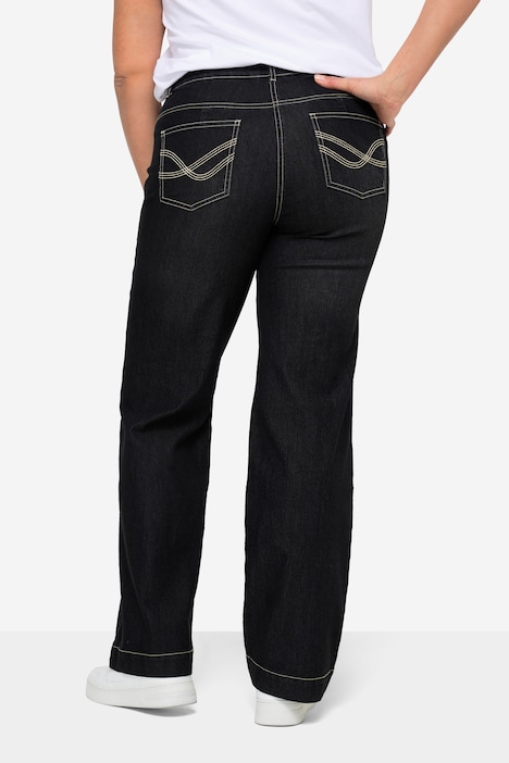 Jeans Nora, weit und gerade, Stretchkomfort, 4-Pocket