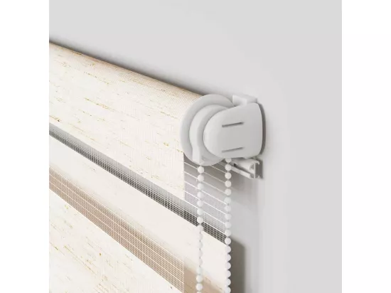 Store zèbre beige marbré largeur du tissu 130,9 cm polyester