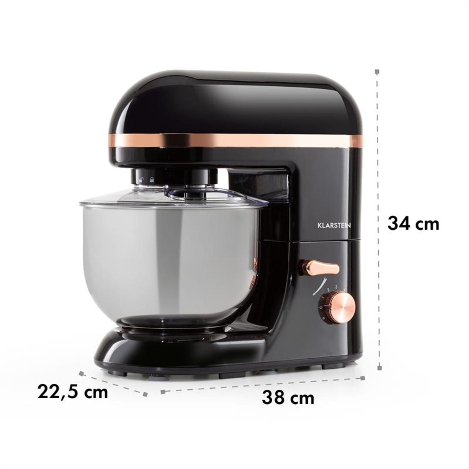 Bella Elegance Küchenmaschine 1800 W 2,7 PS 5,2 Ltr Edelstahl BPA-frei