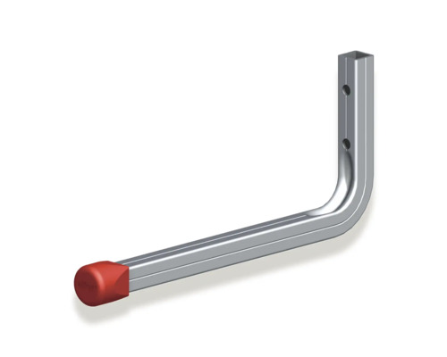 Alfer wandhaak type 2, D 230 x H 130 mm, blank aluminium