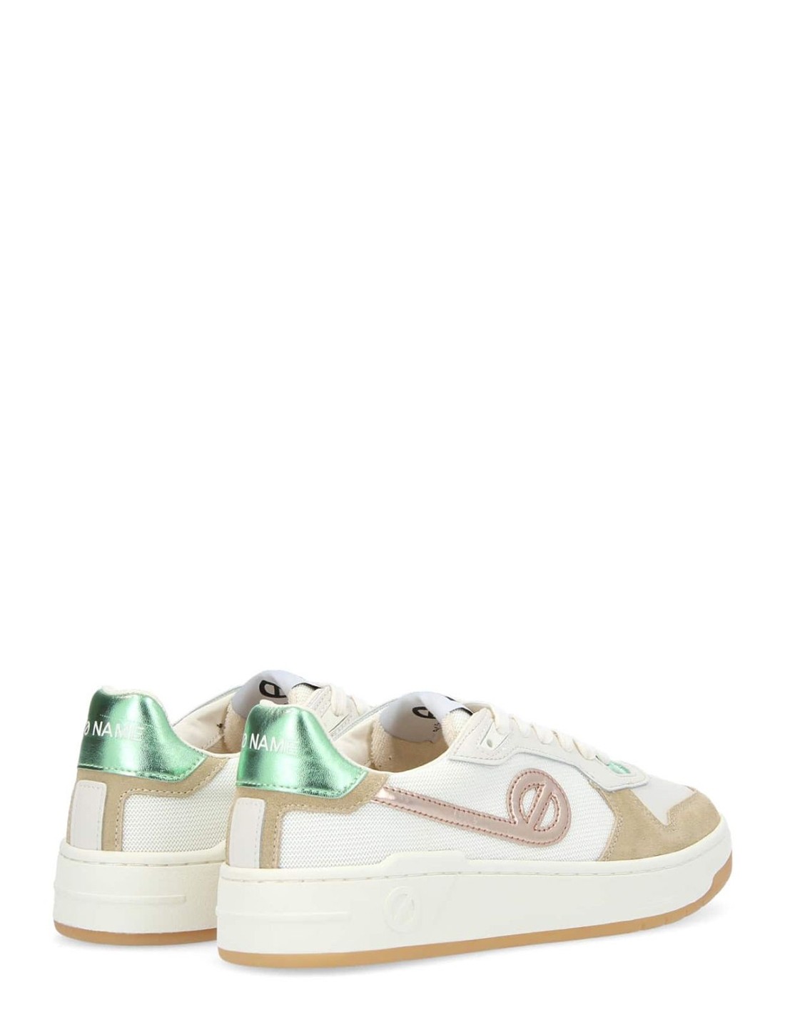 no name Baskets de ville Femme Kelly Sneaker W Beige/Vert