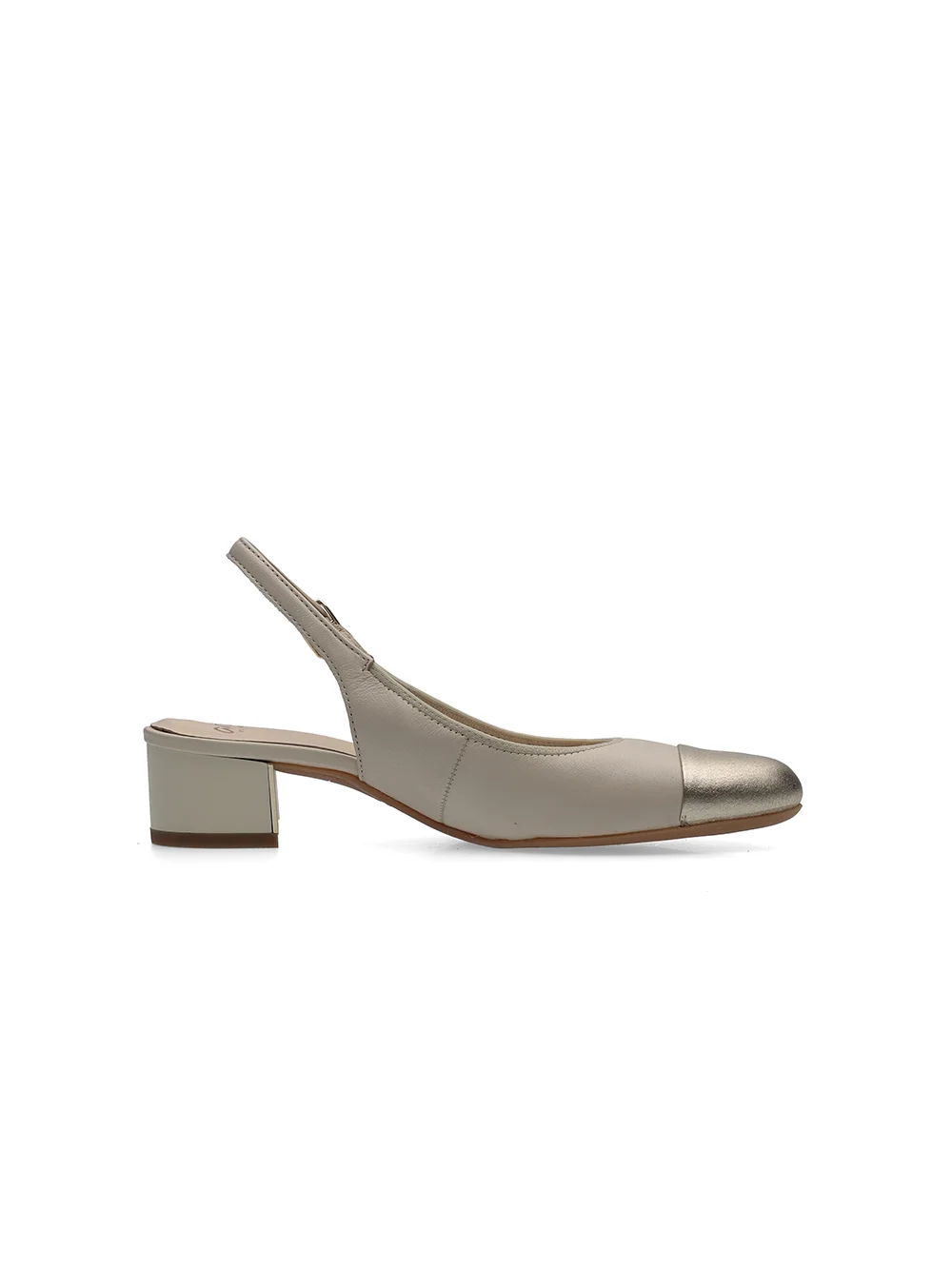 Pumps Nizza platin marmor
