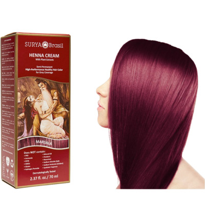 Surya Brasil Henna Haarverf Creme Marsala (70 ml)