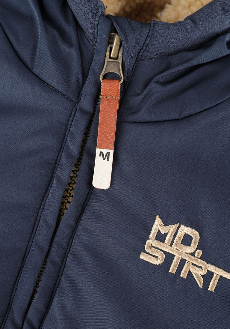 MOODSTREET blauwe moodstreet gewatteerde jas m207-6227